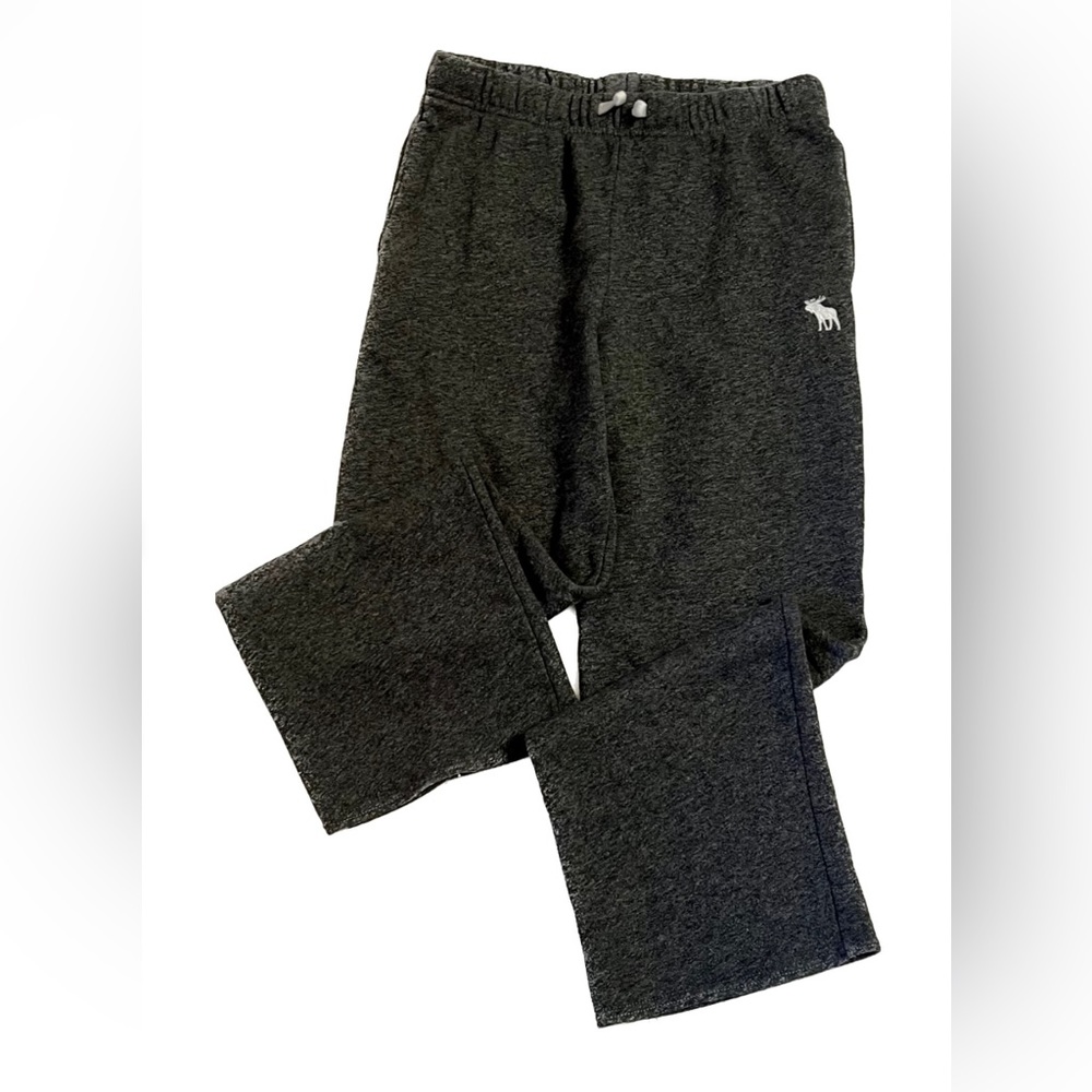 Abercrombie kids, gray wideleg sweatpants, worn once, size 11/12